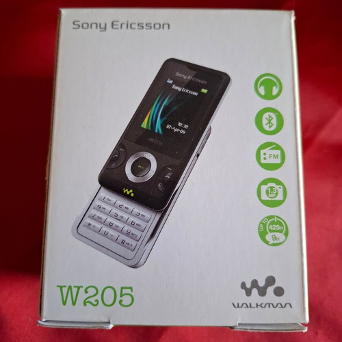 Sony Ericsson W205 Walkman used, black, without charger and battery