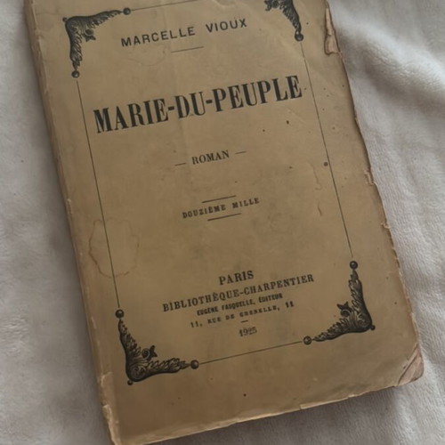 Marie-du-Peuple Marcelle Vioux French vintage book refurbished