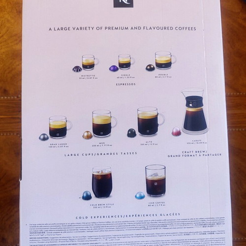 Nespresso Vertuo Next Premium Brown Coffee Machine New