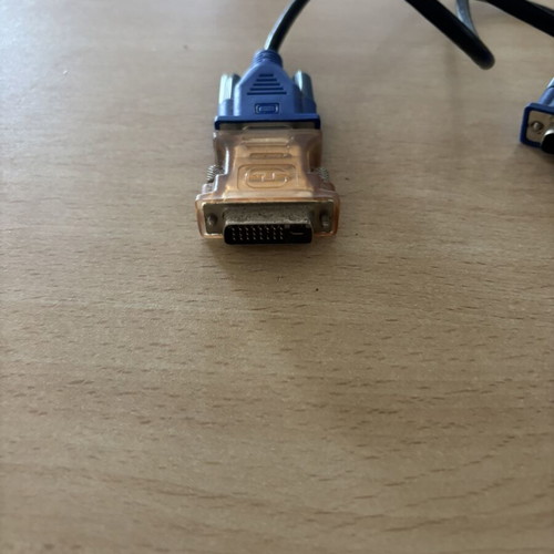 VGA cable and adapter used for computer to monitor connection