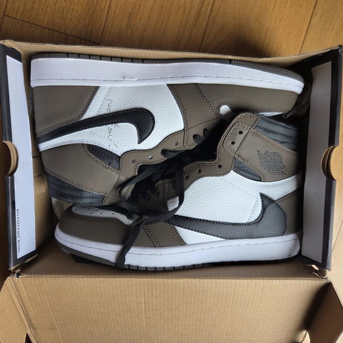 JordanAir 1 Retro High OG SP Travis Scott men's boots new, size 43, black and grey