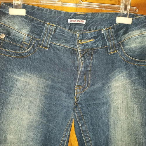 Lynne denim jeans used with rips and pink sequins, size 29