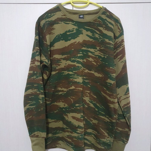Greek army camouflage sweatshirt MRK new 100% cotton unworn