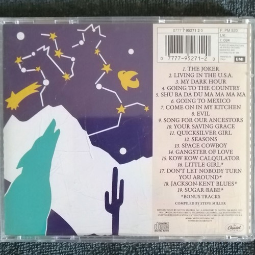 Steve Miller Band The Best Of 1968-1973 CD album like new, rock