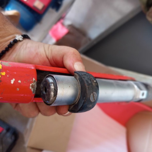 Nail gun used with steel nails cartridge