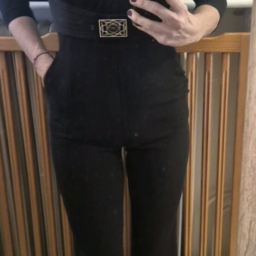 Elisabetta Franchi black one-piece jumpsuit like new