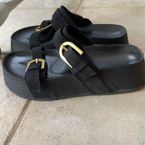 AENAON handmade women's summer sandals size 40, like new, leather