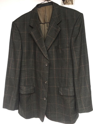 Blazer Odermark wool and cashmere blend XL like new, dark olive green