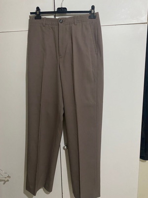 Fabric straight-leg pants used, size 36, pale pink