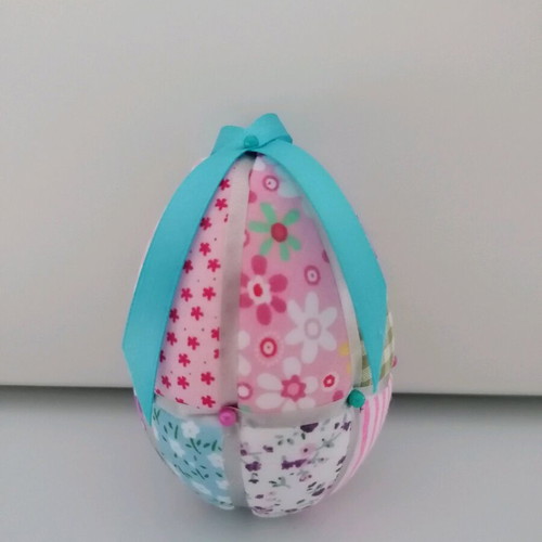 Easter Handmade Patchwork Egg 10cm