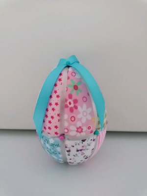 Πασχαλινό χειροποίητο αυγό patchwork 10εκ