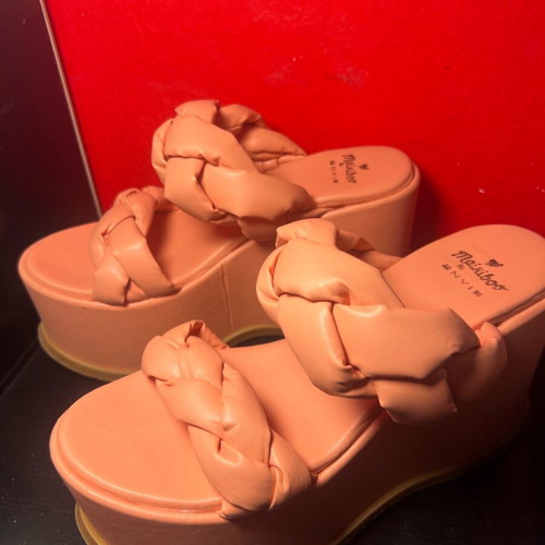 Envie platform sandals size 39 orange like new, 11cm