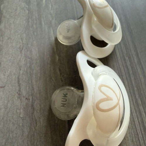 NUK silicone pacifiers set of 2 used, from 0+ months