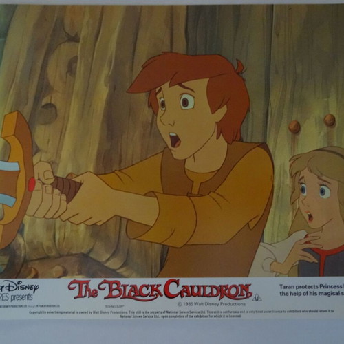 Disney The Black Cauldron authentic movie photos set of 6, like new