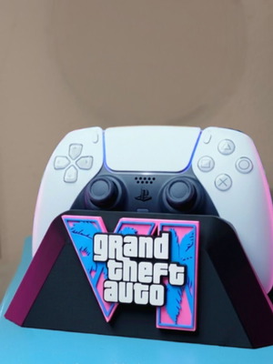 Ps5 Dualsense stand με λογότυπο Gta Vi σαν καινούργιο