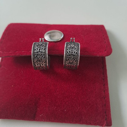 Steel earrings diameter 1.5cm new