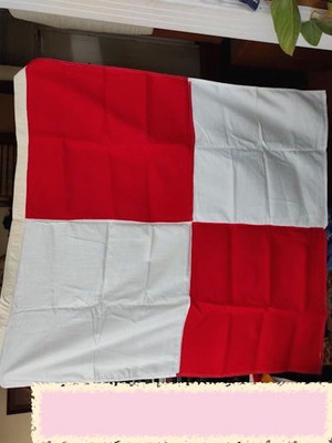 Sailing flags used, pack of 14, made of canvas