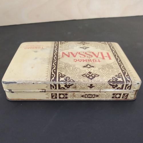 Turmac Hassan tin cigarette box 1920s