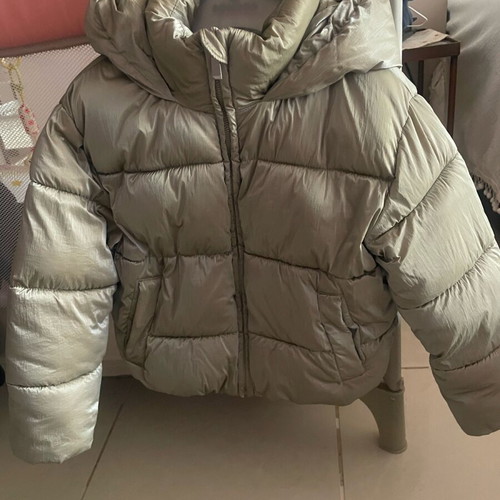 Children's puffer jacket Ovs Fashion like new, green and gold