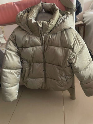 Children's puffer jacket Ovs Fashion like new, green and gold
