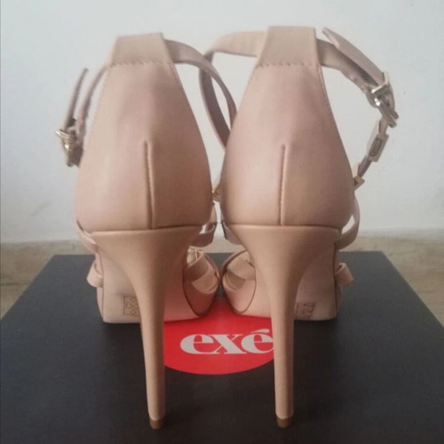 Exe beige sandals with gold details, size 38