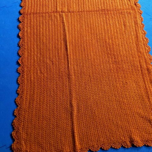 Handmade knitted throw like new in excellent condition