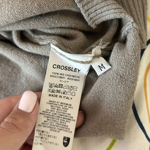Crossley cashmere sweater M made in Italy, like new, beige