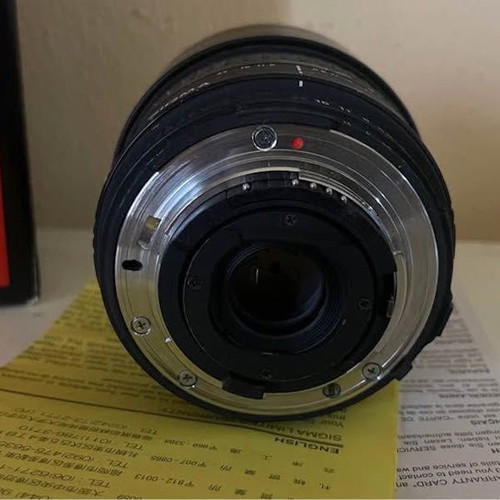 Sigma 15mm F2.8 DG Fisheye lens used with natural wear