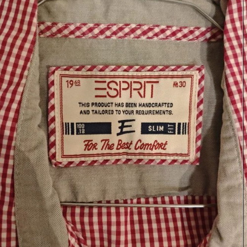Esprit sleeveless shirt size Large like new, red and white