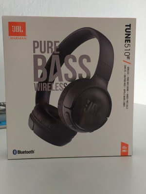 JBL Tune 510BT Безжични On Ear Слушалки Черни Нови