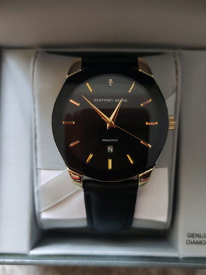 Ρολόϊ χειρός unisex καινούργιο με μαύρο λουράκι