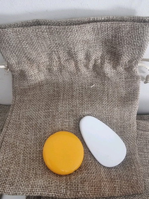 Πουγκί από γιούτα καινούργιο, πακέτο 16 τεμαχίων με χάντρες