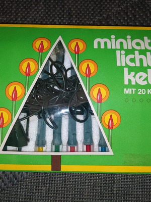 Vintage Christmas lights Germany 1980s new