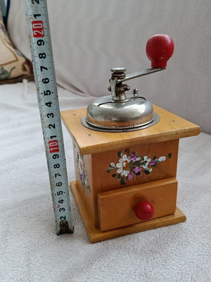 Manual coffee grinder used, vintage personal item