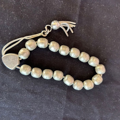 Silver worry beads 950 like new