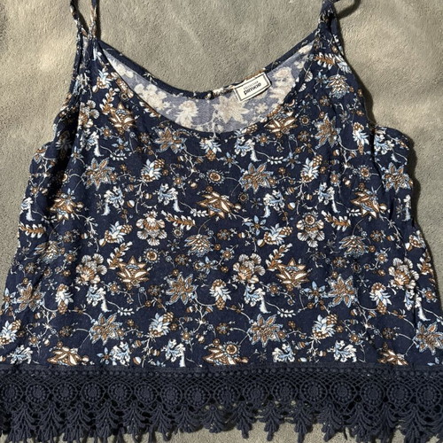 Crop top used, blue, size S