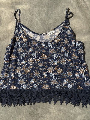 Crop top used, blue, size S