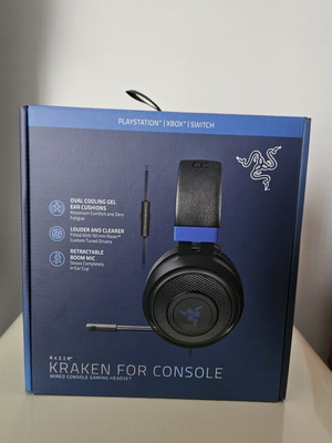 Razer Kraken for Console gaming headset like new, wired