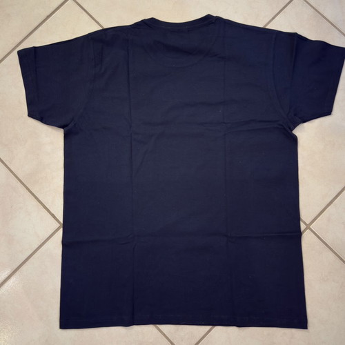 T-shirt TH graphic navy blue size L new