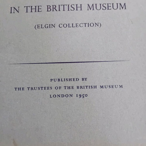 Sculptures of the Parthenon booklet used, English, 1950