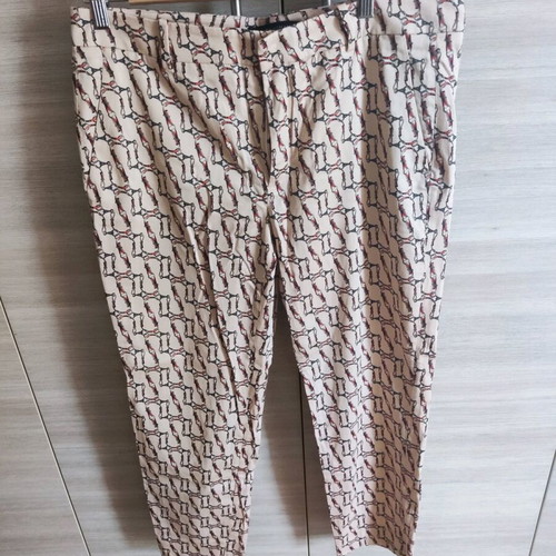 Zara pants new, size S and M, beige multicolor