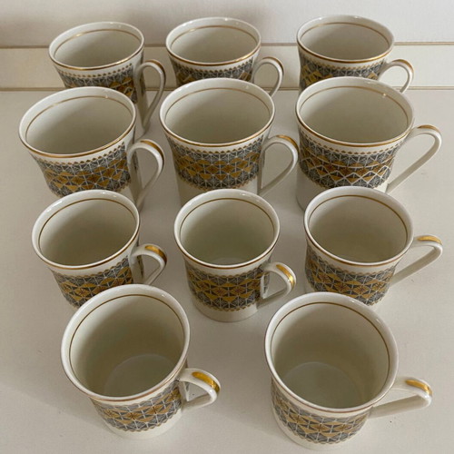 Vintage Scherzer Bavaria Germany coffee and tea set 25 pieces like new