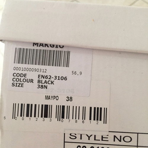 Makgio lace up sandals new, size 38, black