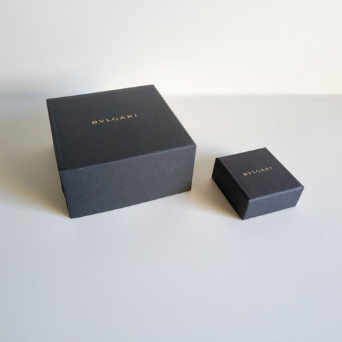 Bvlgari jewelry box tops set of 2, like new, cardboard