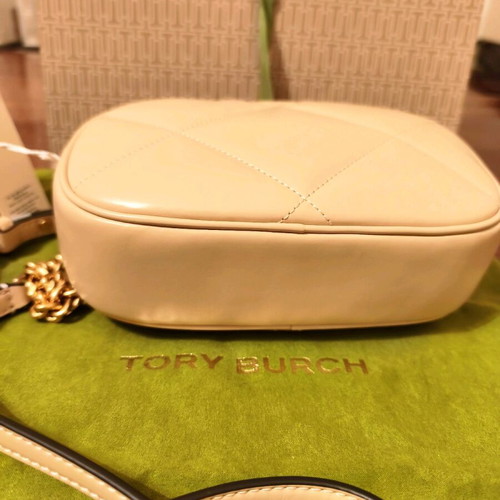 Tory Burch Kira Camera Bag, vanilla soft leather