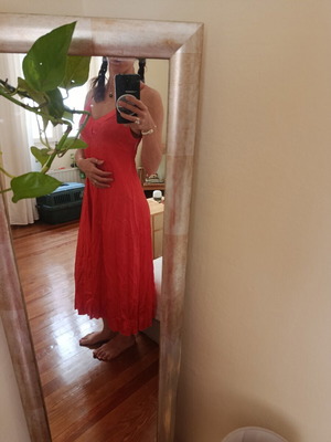 Corral summer dress, red, size M