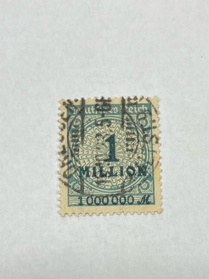 Rare collectible Germany 1000000 Mark 1923 stamp like new