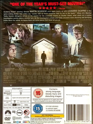 Shutter Island DVD ταινία με Leonardo DiCaprio, αγγλικοί υπότιτλοι