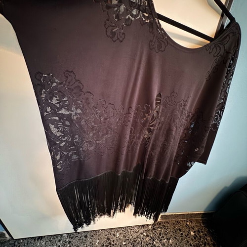 Nidodileda blouse dress with fringes new