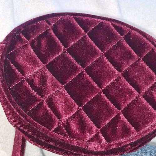 Monki velvet waist bag like new, red